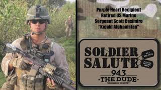 The Soldier Salute- Purple Heart Recipient Retired US Marine Sergeant Scott Casimiro