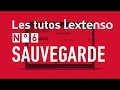 Tutoriel lextensofr  la sauvegarde