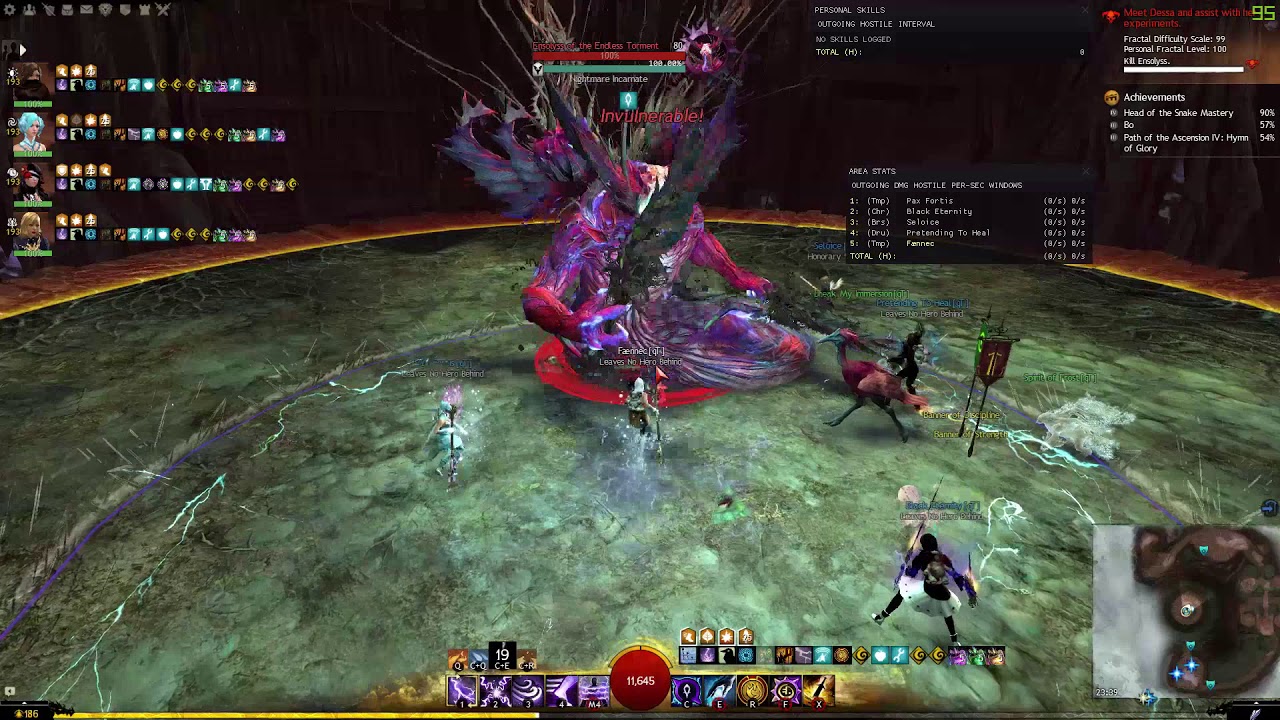 Gw2: [qT] Nightmare CM 99 | All 3 Bosses | Tempest PoV - YouTube