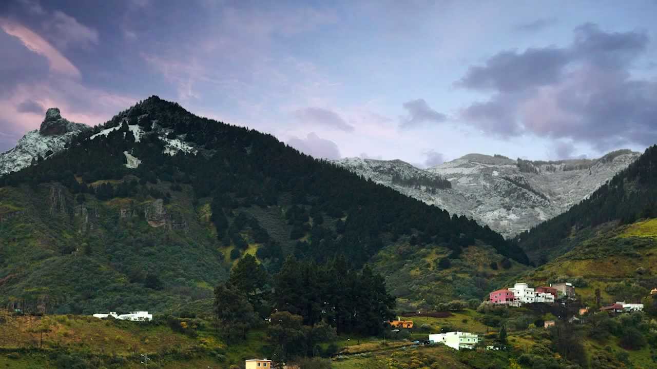Brumas,frio y nieve en la cumbre Gran canaria  youtube