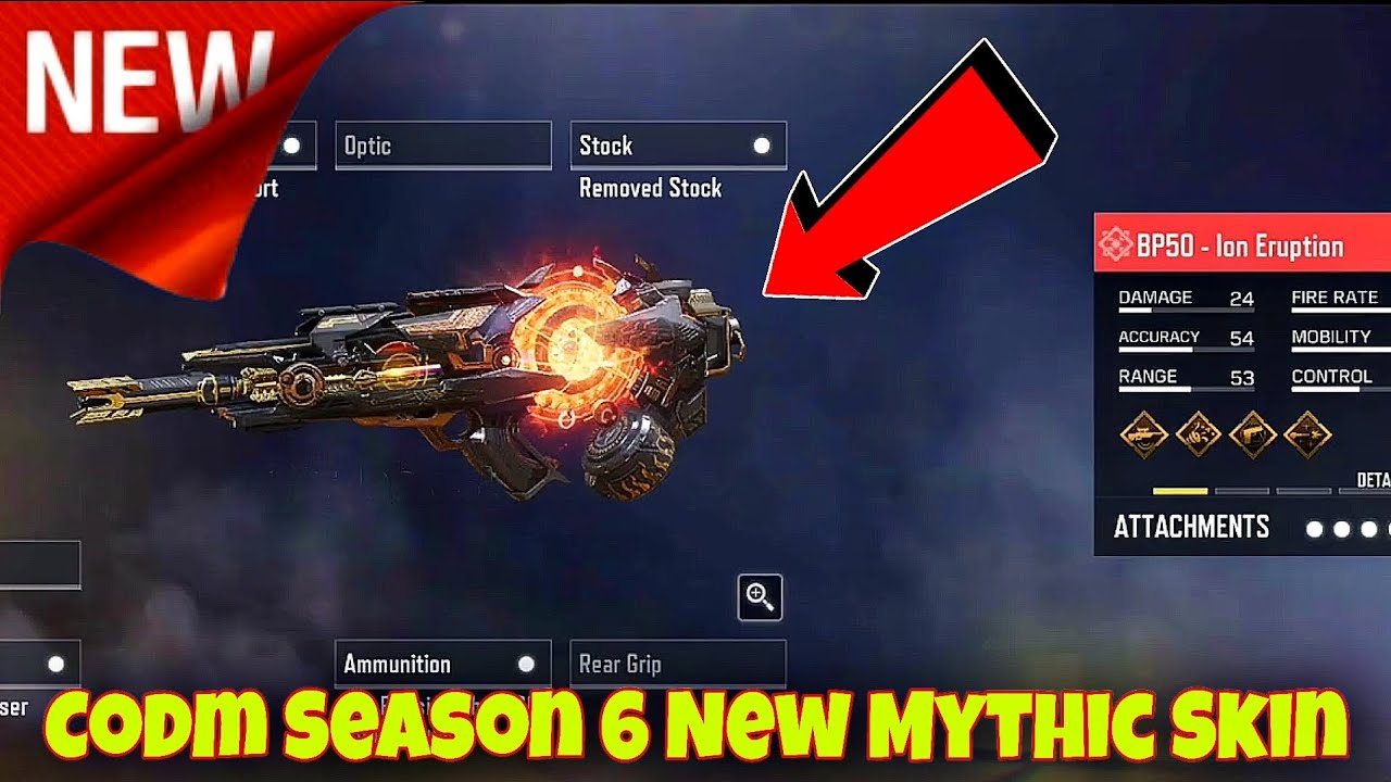 *NEW* Mythic BP50 Ion Eruption Skin in CODM Season 6 2024 | codm new ...