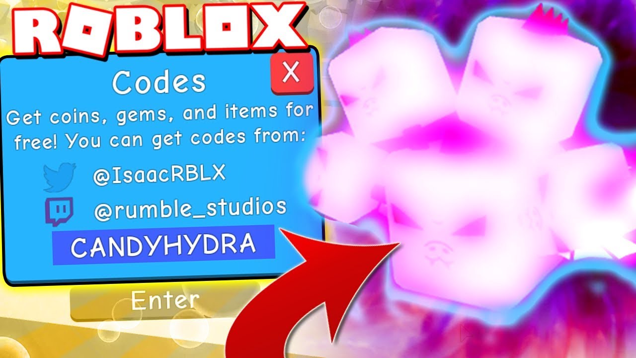 6 LEGENDARY CANDY WINGED HYDRA CODES IN BUBBLE GUM SIMULATOR Roblox YouTube