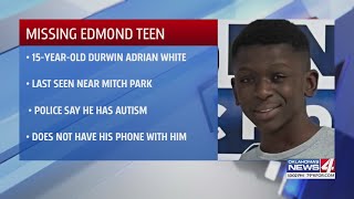 Edmond Police search for missing 15-year-old boy last seen near Mitch Park