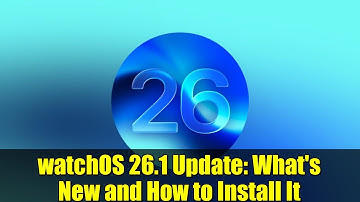 watchOS 26.1 Update: What