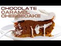 Chocolate caramel cheesecake with fudge and marshmallow  iambakernet