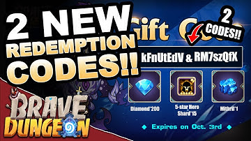 TWO New Redemption Codes!! - Brave Dungeon: Immortal Legend