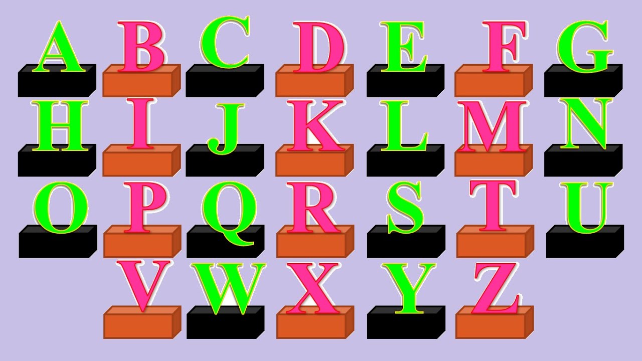 Capital letters A B C D E F G H ।। abcd capital letter ।। nursery kids ...