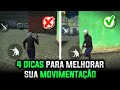 4 DICAS PARA MELHORAR SUA MOVIMENTAÇÃO NO MOBILE - FREE FIRE DICAS