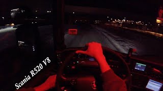 Scania R520 V8, Night drive by Pompidouch 12,014 views 5 years ago 25 minutes