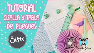 Tutorial cizalla y tabla de pliegues de Sizzix en pulgadas y centímetros