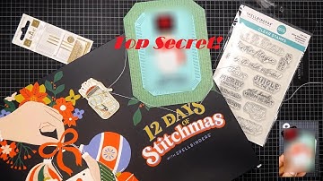 Spellbinders 12 Days of Stitchmas Advent Calendar, Day 1: Stitching Tutorial, No Spoilers in Title!
