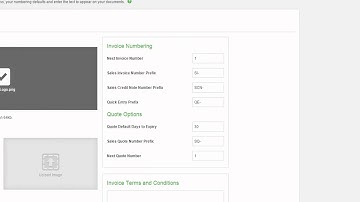 Invoice Settings | Sage One Accounts Extra