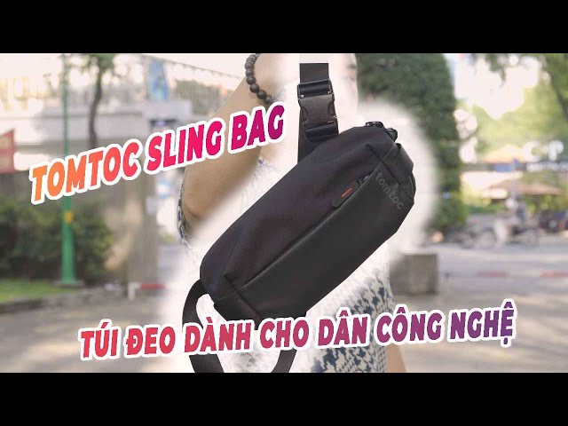 Tomtoc Sling Bag: Túi đeo chéo xịn xò dành cho dân công nghệ| Minh Tuấn Mobile