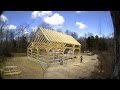 Post & Beam Barn Time Lapse, Union, CT