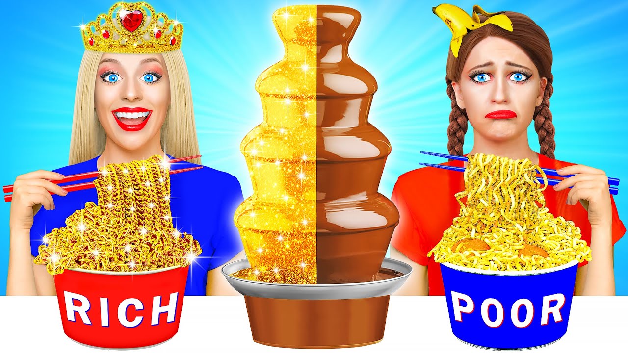 Fille Riche vs Fille Fauchée | Défi Fondue au Chocolat par Multi DO Challenge