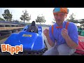 Blippi Drives GO KARTS! | Blippi | Learn Colors With Blippi | Funny Videos