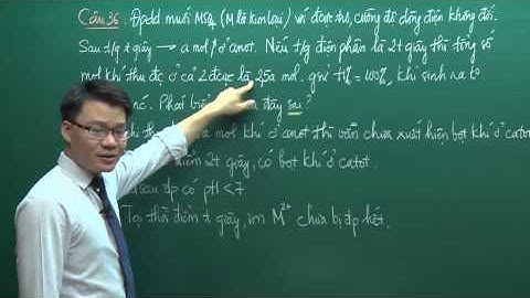 Chữa đề thi THPT quốc gia 2015 môn Hoá học - Thầy Vũ Khắc Ngọc P1