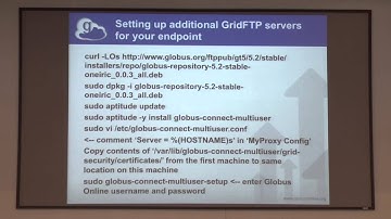 GlobusWorld: Advanced Endpoint Configuration - Raj Kettimuthu + Lukasz Lacinski