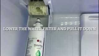 Replace water filter and air filter for LG refrigerator. #refrigerator #filters #lg