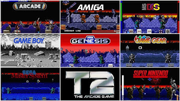 T2: The Arcade Game [1991] Arcade vs Amiga vs DOS vs Genesis vs GG vs SNES (Version Comparison)