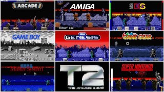 T2 The Arcade Game 1991 Arcade Vs Amiga Vs Dos Vs Genesis Vs Gg Vs Snes Version Comparison