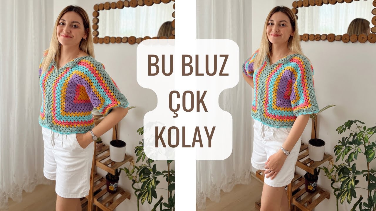ALTIGEN MOTİFTEN BLUZ YAPIMI 🌸 | ÖRGÜ BLUZ YAPIMI #crochet