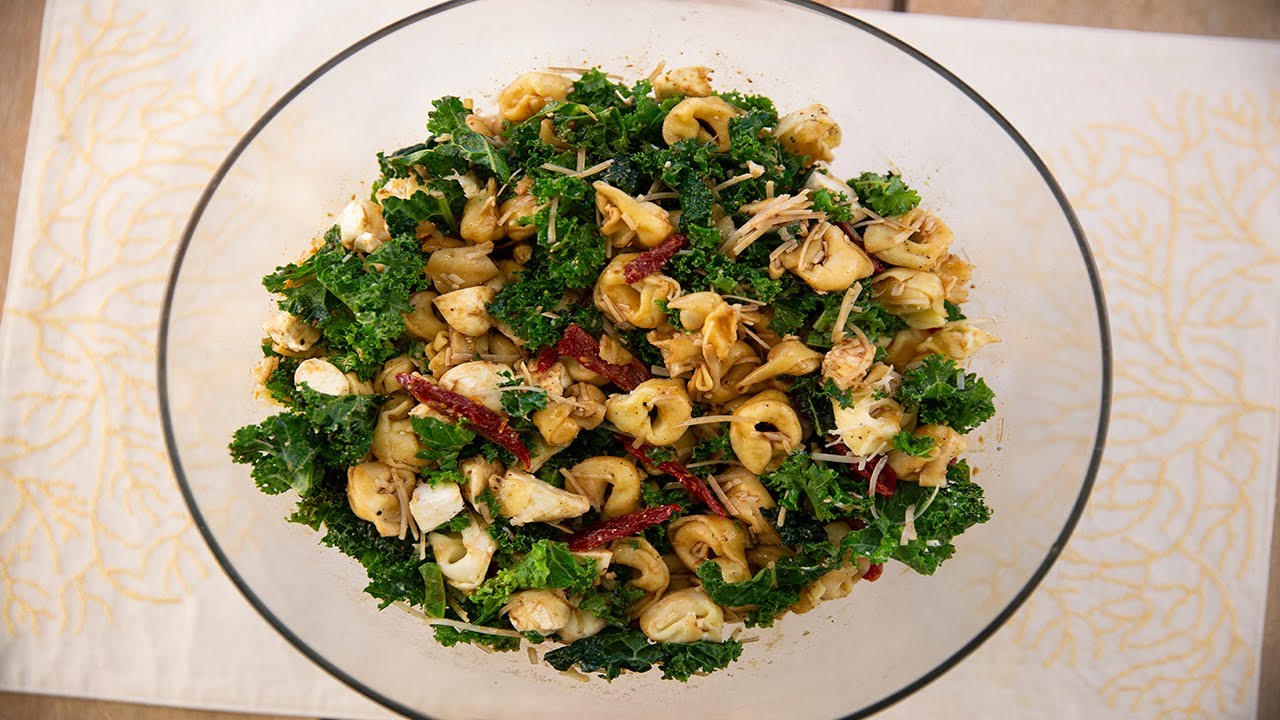 The Chef's Kitchen Three Cheese Kale Tortellini Salad YouTube