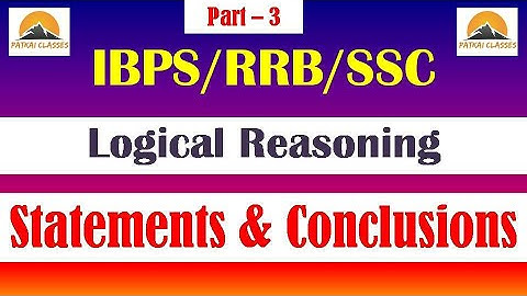 Statements and Conclusions with tricks - Logical Reasoning #apsc_fire_and_emergency #station_officer