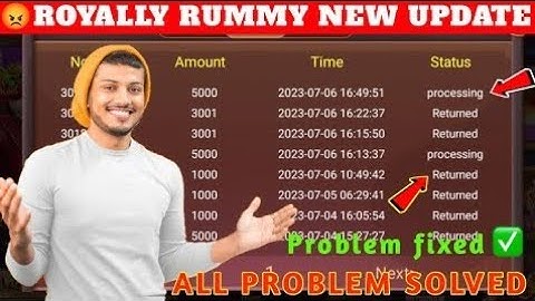 royally rummy withdraw problem how to withdraw problem Rummy all Rummy problem solve