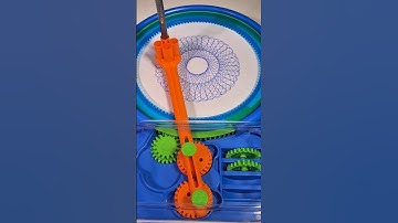 Large Gear + upper Hole = Pure Spirograph Magic! #shorts #loopart #spirograph