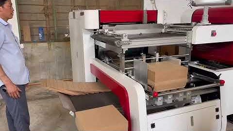 MDF grayboard V grooving machine #rigidboxmachine #groovingmachine