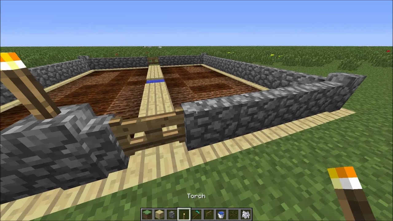 Minecraft building tutorial 4 easy melon farm YouTube