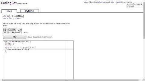 String-2 (catDog) Java Tutorial || Codingbat.com