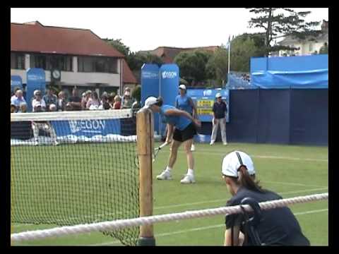 Cara Black and Liezel Huber in Eastbourne 2009 mat...