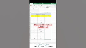 Calculate Standard Deviation in Excel in Seconds! 📊#excel #excelshorts #exceltricks
