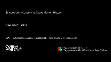 Symposium—Conserving Active Matter: History. Session I: Magic.