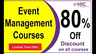 Event Management Courses Online | Event Planner Courses | Flat 80% Discount on All Courses