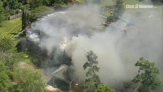 Large fire at Spring home