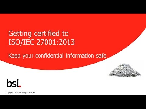 Getting certified to ISO/IEC 27001