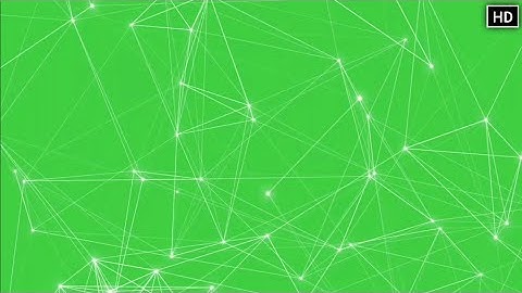 Wireframe green screen effect animation hd footage | Triangle mesh Animation chroma key