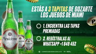 Cerveza Presidente te lleva a los juegos en Miami con tu coro