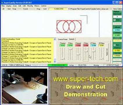 CNC Taig Mill Draw and Cut with SuperCamXp