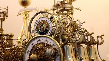 Astro skeleton. Demo of sun and moon rise, set assembly, dials on