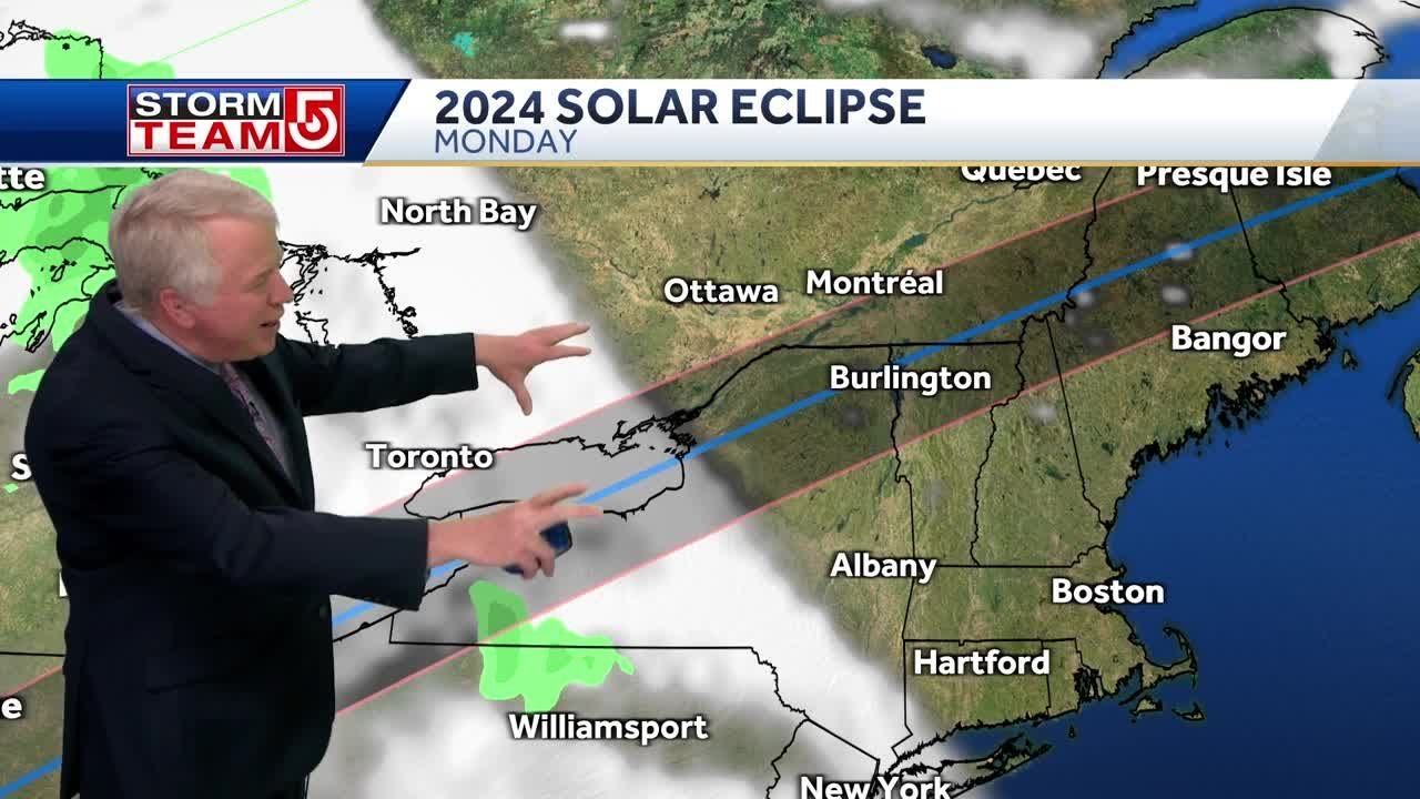 Solar eclipse forecast: Will clouds creep in over New England? - YouTube