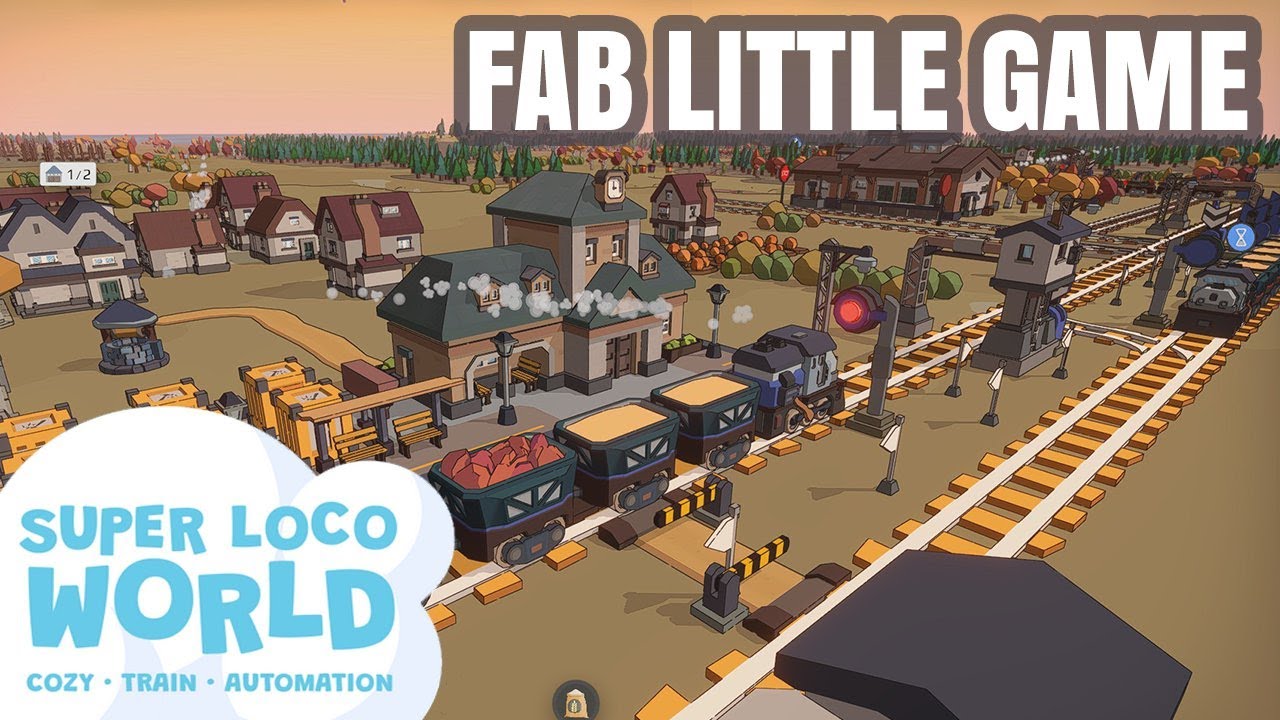 Super Loco World EA release - Build up your town using trains. A fab little game
