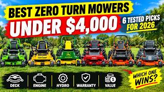6 Best Zero Turn Mowers Under $4000 New Rankings!