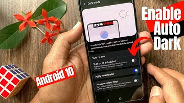 How to Enable Auto Dark Mode on Samsung Android 10 | Schedule Dark Mode Android 10