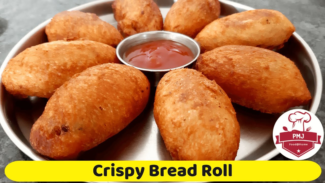 क्रिस्पी ब्रेड रोल रेसिपी Bread Roll Recipe Quick and Easy Indian