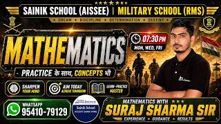 Best Maths class for Sainik School RMS | Mathematics Question for AISSEE by Suraj Sir Best Teacher