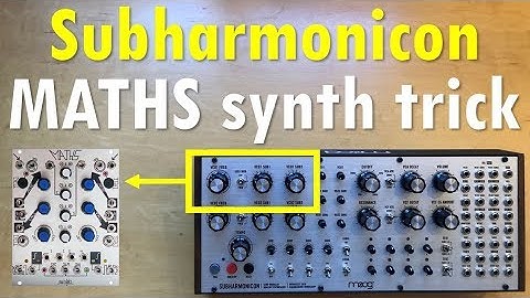 Synth trick: How mimic a Subharmonicon with Maths by Make Noise
